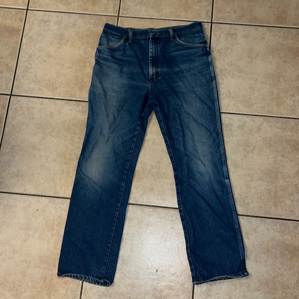 Vintage rustler men’s jeans distressed 33x31 wrangler